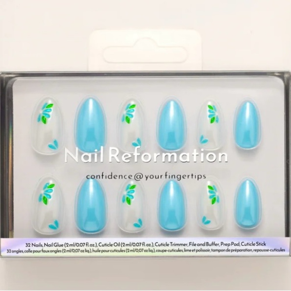 Nail Reformation Sky Blooms Press-On Nails NWT